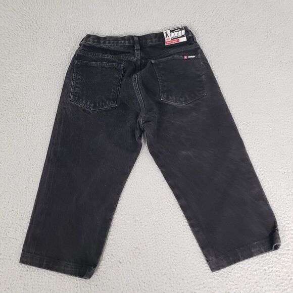 VINTAGE Bongo Jeans Womens 7 Black Cropped Denim Juniors Y2K Cropped Capris - Picture 7 of 10